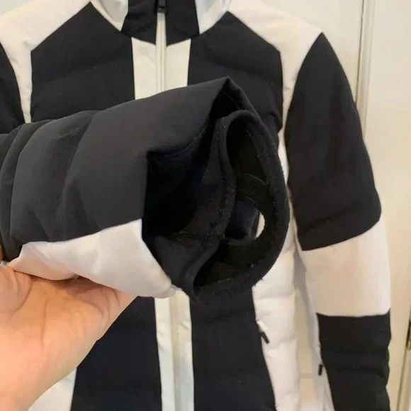 KJUS Women's Duana Down Ski Jacket - 36 Small US - Black / White EUC! - Picture 15 of 16